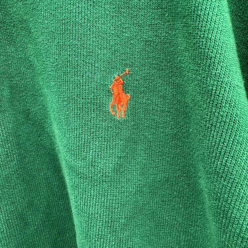 Ralph Lauren Polo Green Cotton Pullover - Picture 5 of 6